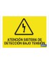 Atención sistema de detección bajo tensión