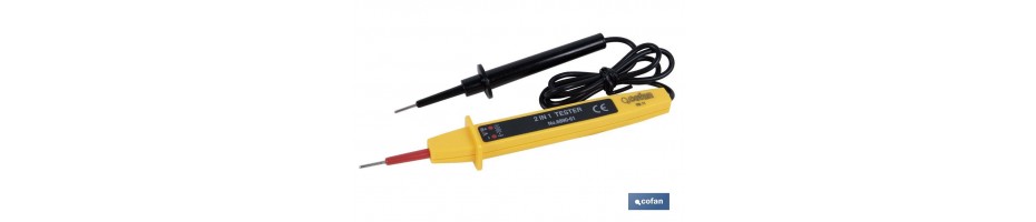 Téster electrónico medidor de tensión 2 en 1
