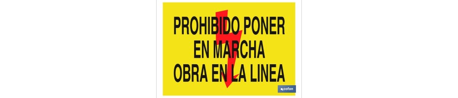 Prohibido poner en marcha obra en la línea