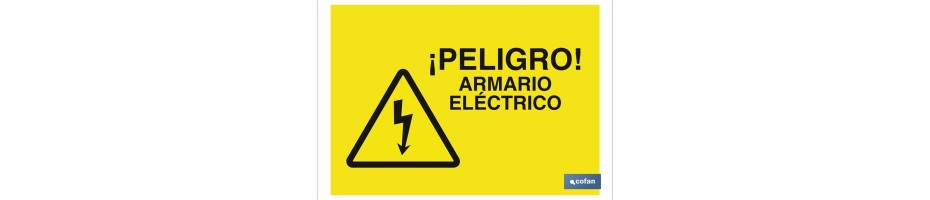 Peligro armario eléctrico