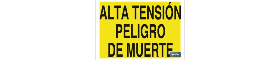 Alta tensión peligro de muerte