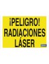 ¡Peligro! radiaciones láser