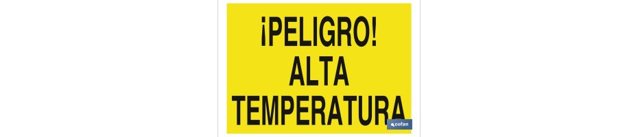 ¡Peligro! alta temperatura