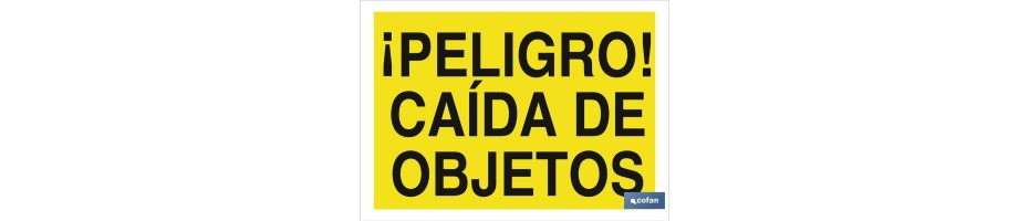 ¡Peligro! caída de objetos