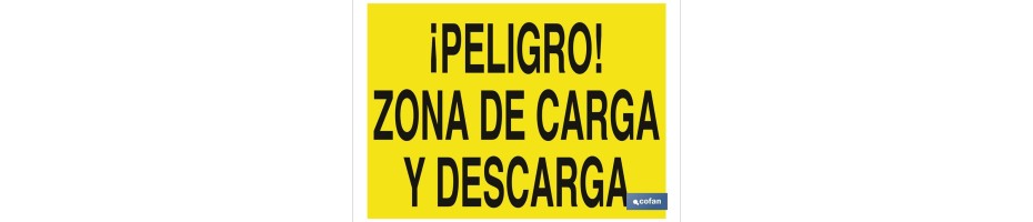 ¡Peligro! zona de carga y descarga