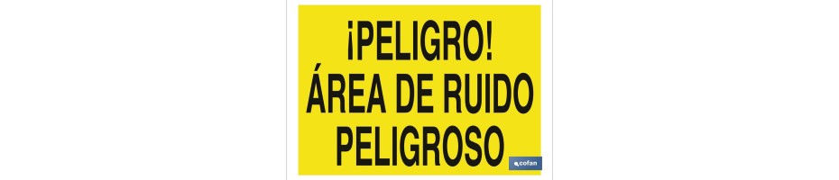 ¡Peligro! área de ruido peligroso