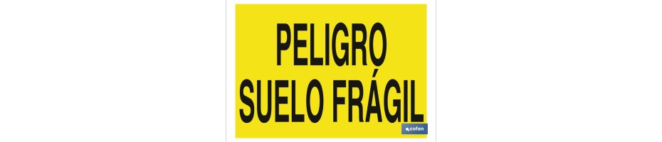Peligro suelo frágil