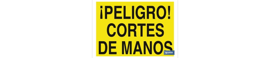 ¡Peligro! cortes de manos
