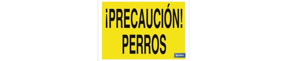 ¡Precaución! perros