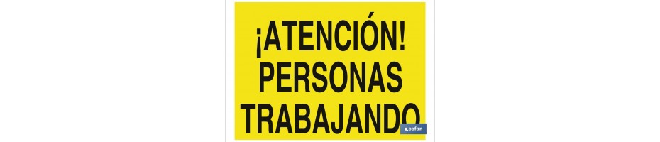 ¡Atención! personas trabajando