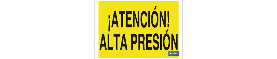 ¡Atención! alta presión