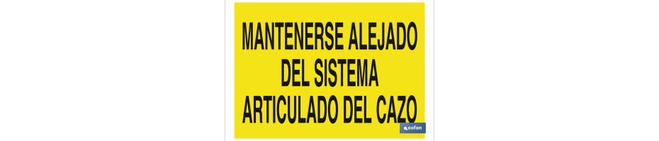 Mantenerse alejado del sistema articulado del cazo