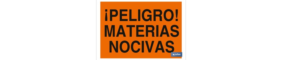 ¡Peligro! materias nocivas