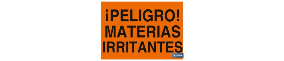 ¡Peligro! materias irritantes