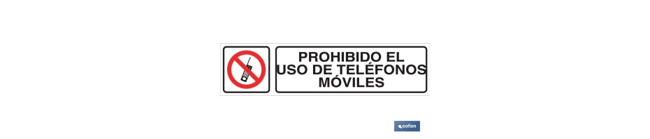 Prohibido el uso de teléfonos móviles