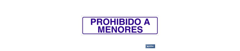 Prohibido a menores