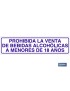 Prohibida la venta de bebidas alcohólicas a menores de 18 años