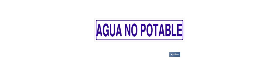 Agua no potable