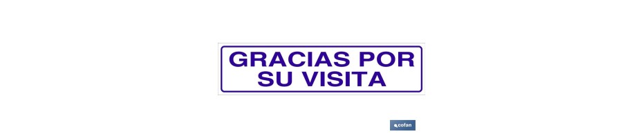 Gracias por su visita
