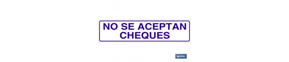 No se aceptan cheques