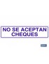No se aceptan cheques