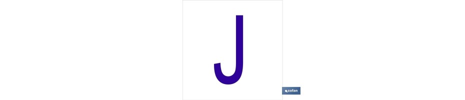 J Letra en glasspack