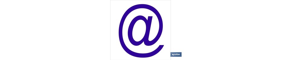 Arroba Letra en glasspack