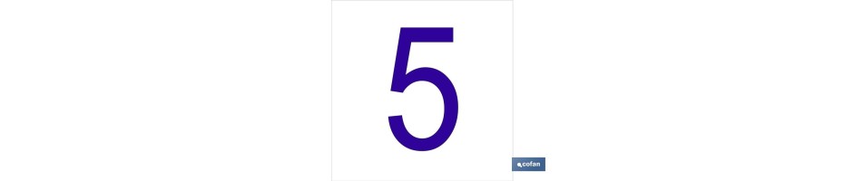 5 Número en glasspack