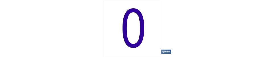 0 Número en glasspack