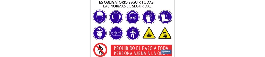 Cartel de obra en glasspack 0,7 mm