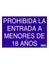 AC14 Señal prohibido 18 años