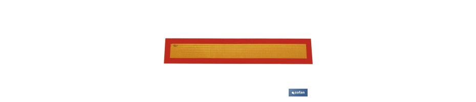 Placa V-6 vehículos largos 1130x200mm