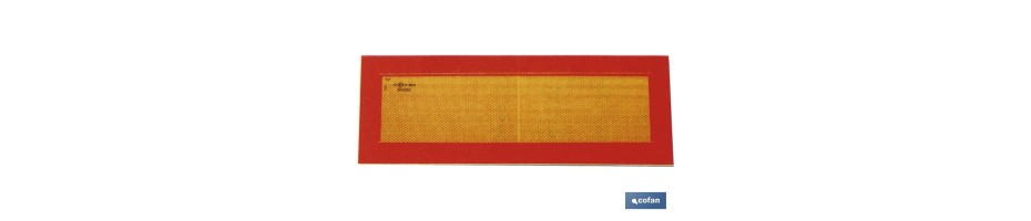 Placa V-6 vehículos largos 565x200mm