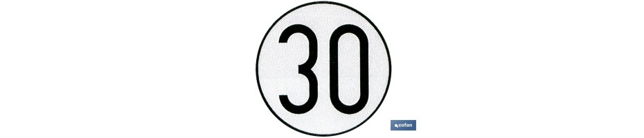 Disco V-4 limitación velocidad (30 km/h)