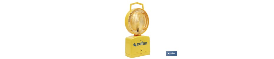 Lámpara baliza señalización con sensor oscuridad