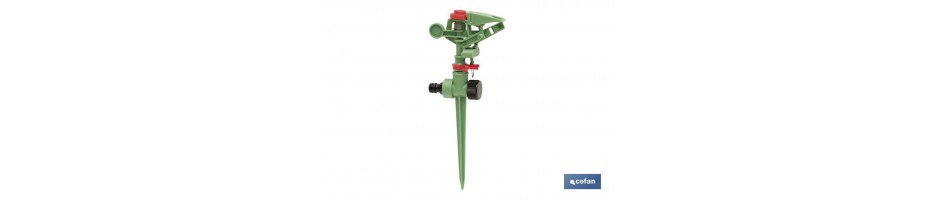 Aspersor sectorial de plástico