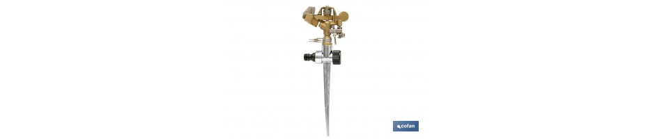 Aspersor sectorial de metal