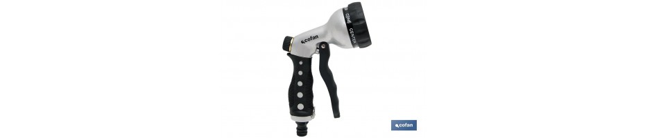 Pistola metal 7 posiciones, gatillo frontal