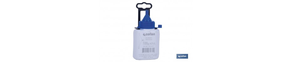 Polvo azul para plomada