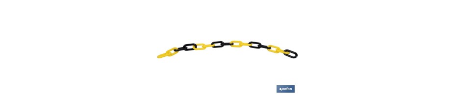 Cadena Plástico Amarillo/Negro