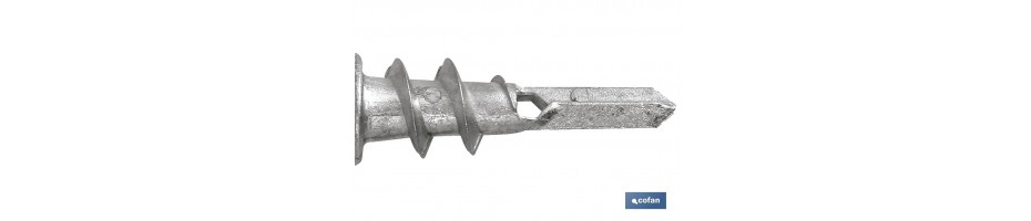 Tacos Zamak Autoperforantes con tornillo