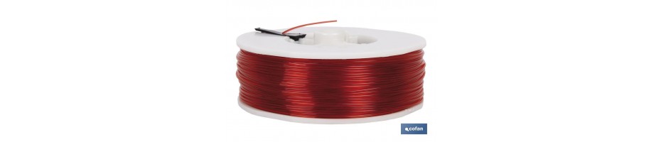 Hilo de Sedal Monofilamento de Nylon 100% Rojo