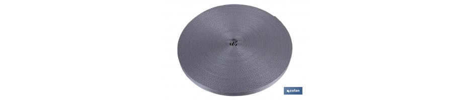 Rollo cinta persiana 17mm x 50m gris