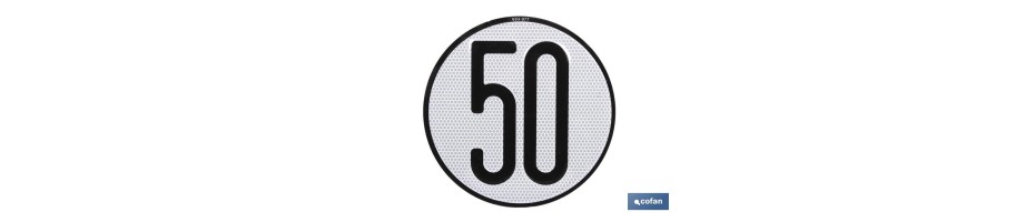 Disco V-4 limitación velocidad (50 km/h)