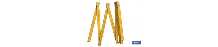 Reglas Madera color Amarillo