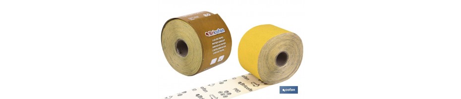 Rollo Lija Papel Amarillo