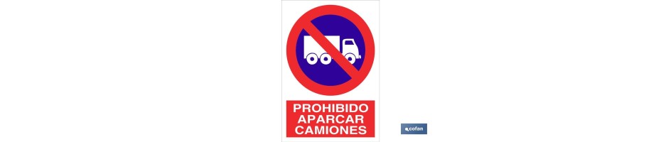 Prohibido aparcar camiones