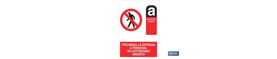 Prohibida la entrada Amianto