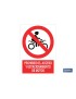 Prohibido acceso de motos