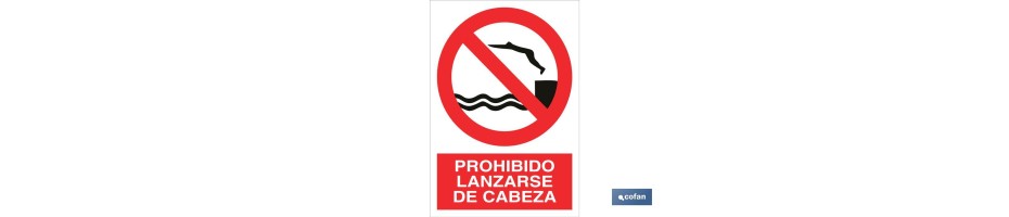 Prohibido lanzarse de cabeza